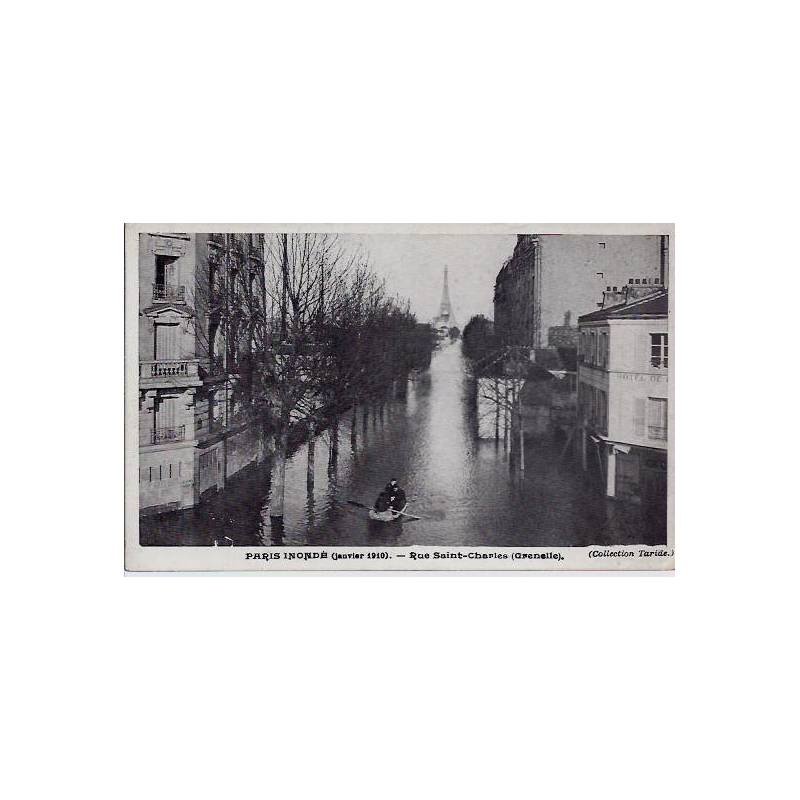 Paris Inondations de 1910 - Rue Saint-Charles