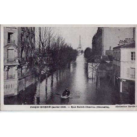 Paris Inondations de 1910 - Rue Saint-Charles