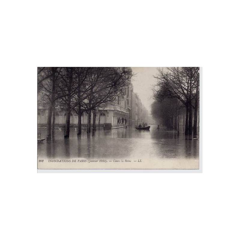 Paris - Inondations 1910 - Cours la Reine