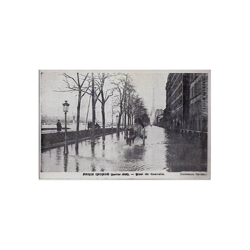 Paris - Inondations 1910 - Quai de Grenelle