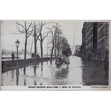 Paris - Inondations 1910 - Quai de Grenelle