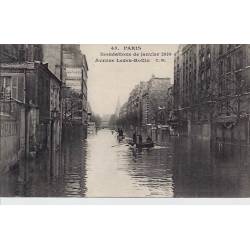 Paris - Inondations 1910 - Avenue Ledru-Rollin - 2