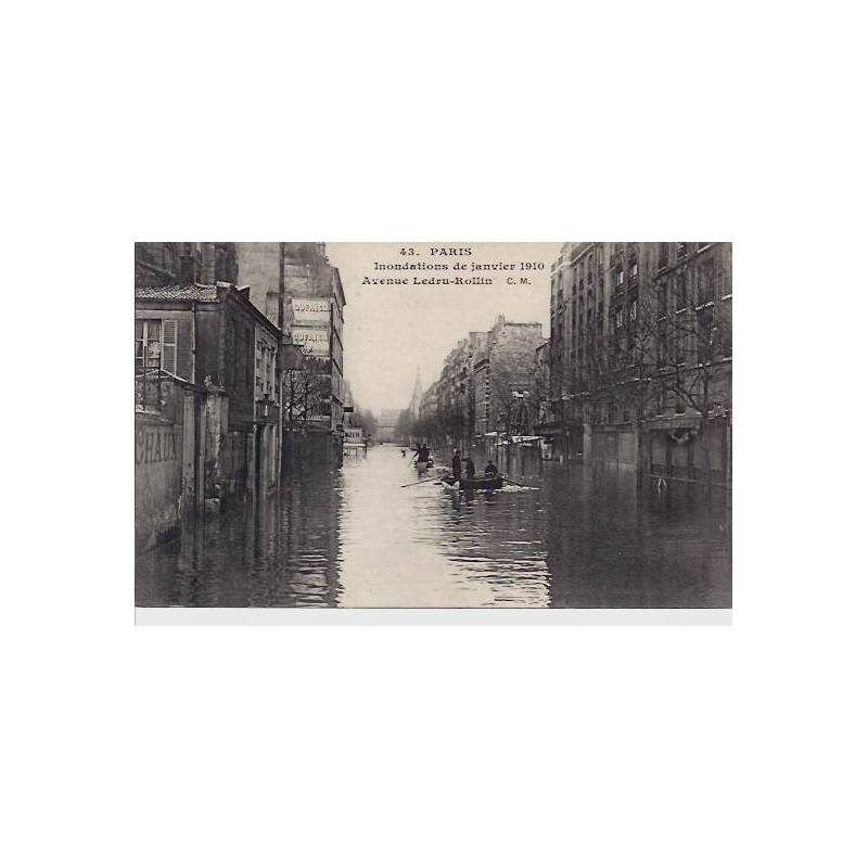 Paris - Inondations 1910 - Avenue Ledru-Rollin - 2