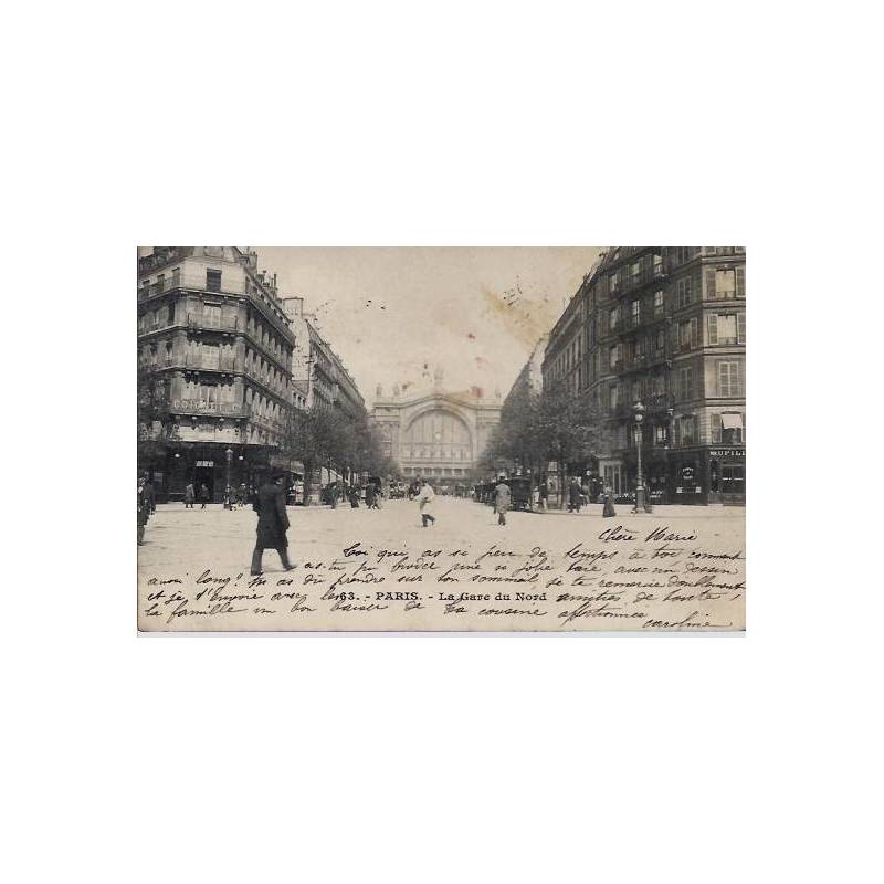 Paris - La gare du Nord - 1903 - Dos non divisé