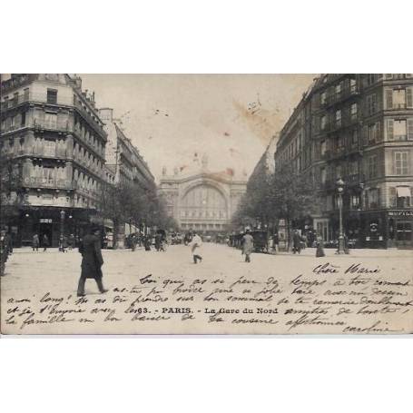 Paris - La gare du Nord - 1903 - Dos non divisé