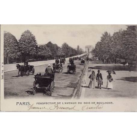 Paris  Perspective de l'avenue de Bois de Boulogne