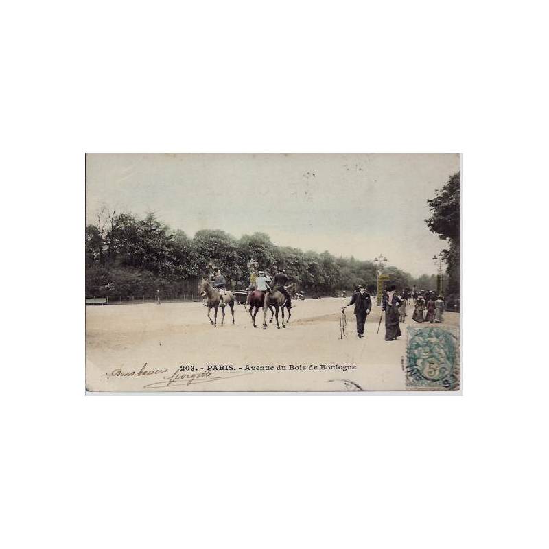 Paris - Avenue du Bois de Boulogne - 1904