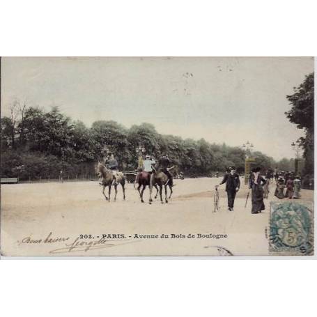 Paris - Avenue du Bois de Boulogne - 1904