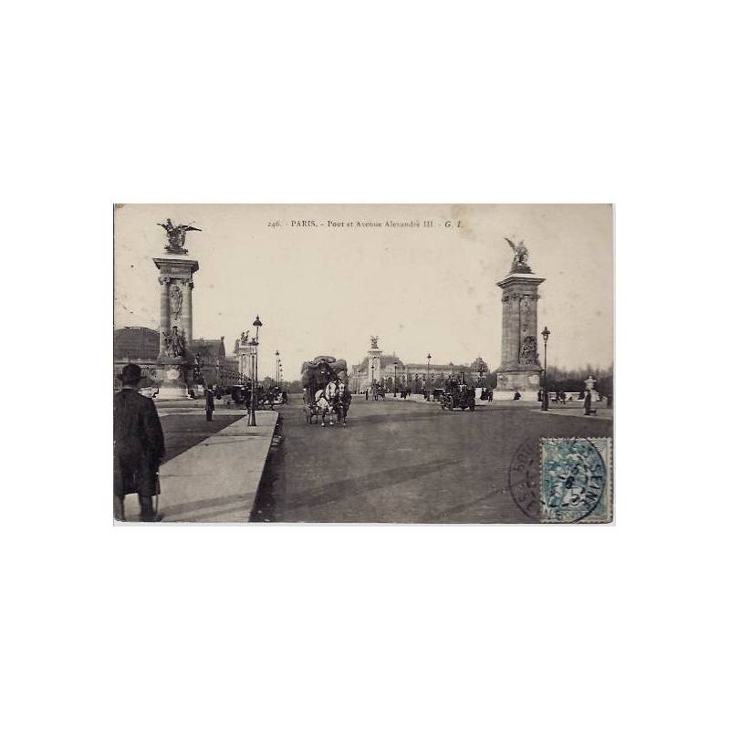 Paris - Pont et avenue Alexandre III - 1904