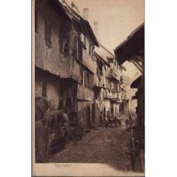 68 - Eguisheim -Vue d'une ruelle et ses maisons -  Non voyagé - Dos divisé