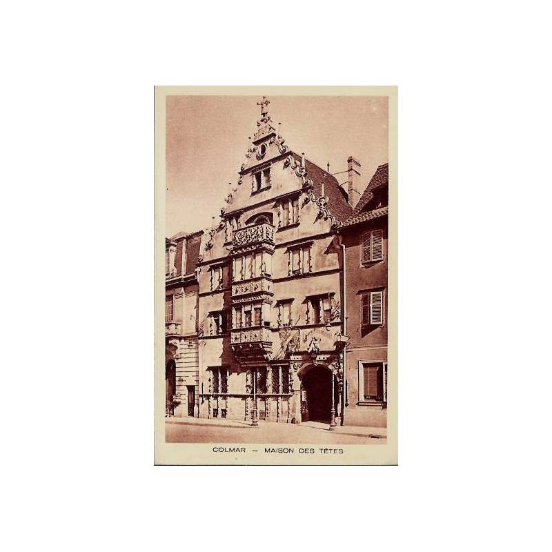 68 - Colmar - Maison des têtes - Non voyagé - Dos divisé