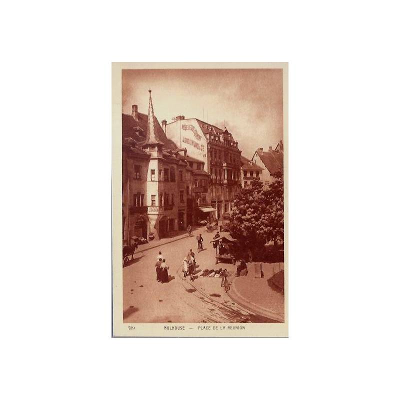 68 - Mulhouse - Place de la réunion - Non voyagé - Dos divisé