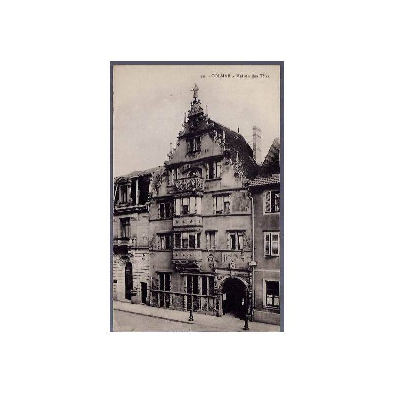 68 - Colmar - Maison des têtes - Non voyagé - Dos divisé