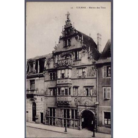 68 - Colmar - Maison des têtes - Non voyagé - Dos divisé