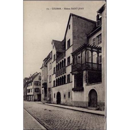 68 - Colmar - Maison Saint Jean - Non voyagé - Dos divisé