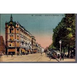 68 - Colmar - Avenue de la république - Voyagé - Dos divisé