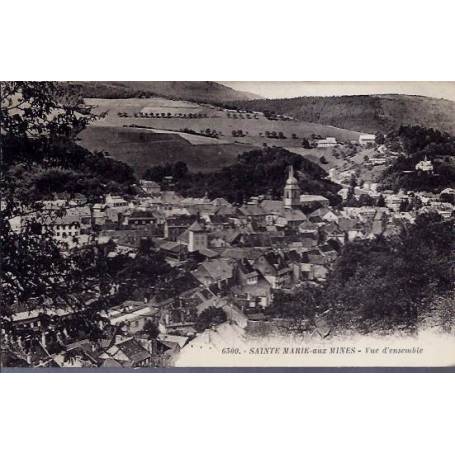 68 - Sainte-Marie aux mines - Vue d'ensemble - Voyagé - Dos divisé