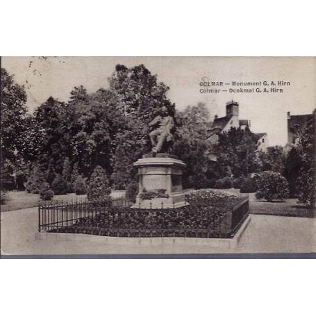 68 - Colmar - Monument G.A Hirn - Denkmal G.A Hirn - Voyagé - Dos divisé