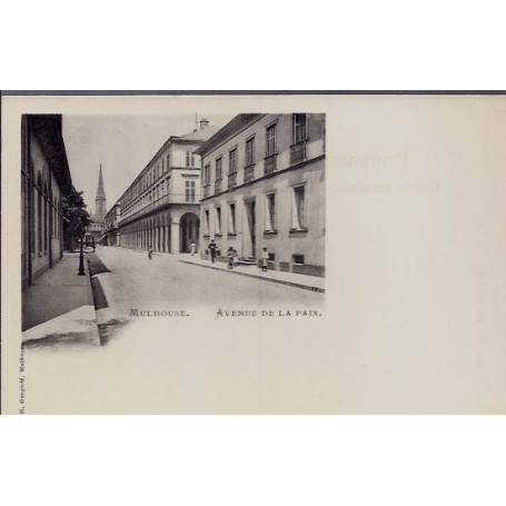 68 - Mulhouse - Avenue de la paix - Non voyagé - Dos divisé