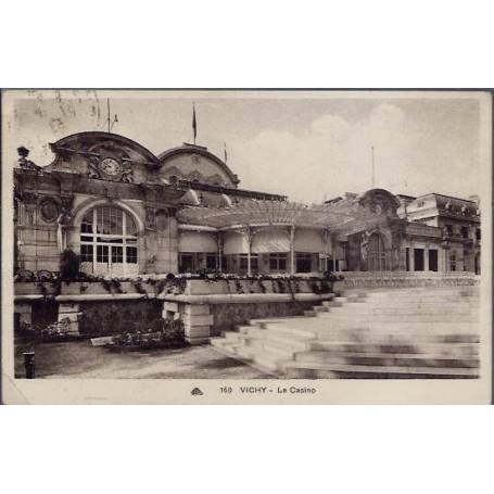 03 - Vichy - Le casino - Voyagé - Dos divisé