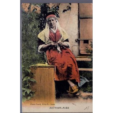 09 - Foix-st-Girons - Bethmalaise - Femme en costume d'époque -Voyagé - Dos di