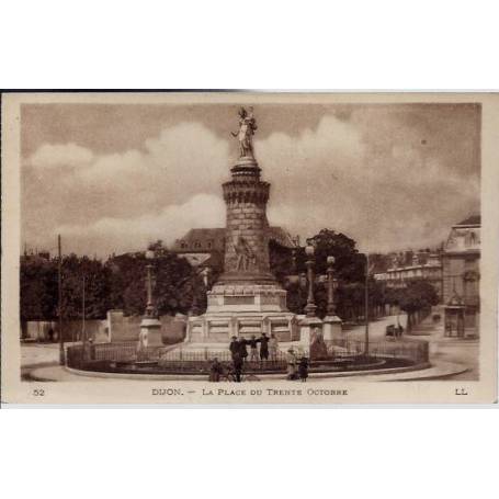 21 - Dijon - La place du trente Octobre - Non voyagé - Dos divisé