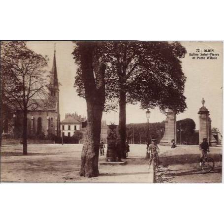 21 - Dijon - Eglise Sain-Pierre et Porte Wilson - Non voyagé - Dos divisé