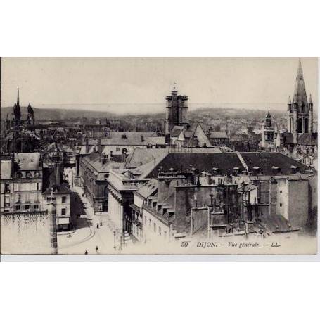 21 - Dijon - Vue générale - Voyagé - Dos divisé