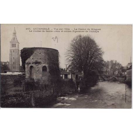 29 - Quimperlé - Vue sur l'Ellé - Le chemin du Minguen - Le clocher de Sainte-