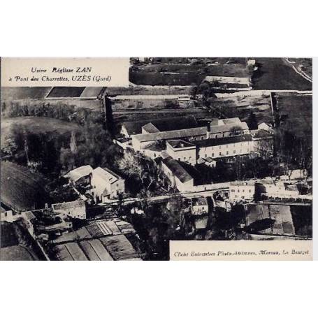 30 - Uzès - Usine Réglisse ZAN à Pont des Charrettes - Non voyagé - Dos divisé