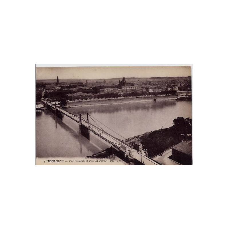 31 - Toulouse - Vue générale et Pont St-Pierre - Non voyagé - Dos divisé