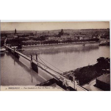 31 - Toulouse - Vue générale et Pont St-Pierre - Non voyagé - Dos divisé