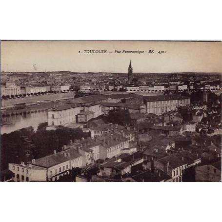 31 - Toulouse - Vue panoramique - Non voyagé - Dos divisé