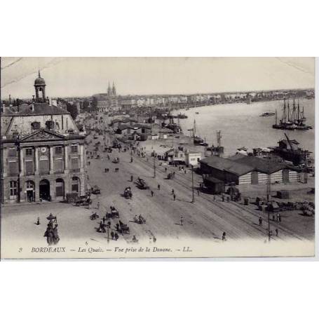 33 - Bordeaux - Les quais - Vue prise de la Douane -Non voyagé - Dos divisé