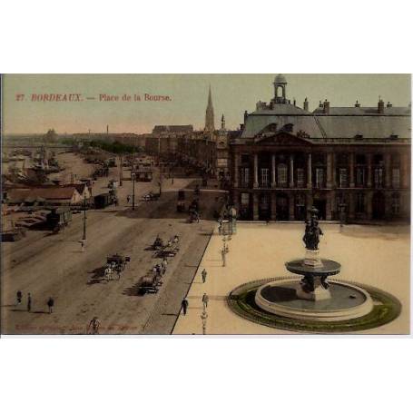 33 - Bordeaux - Place de la bourse - Non voyagé - Dos divisé