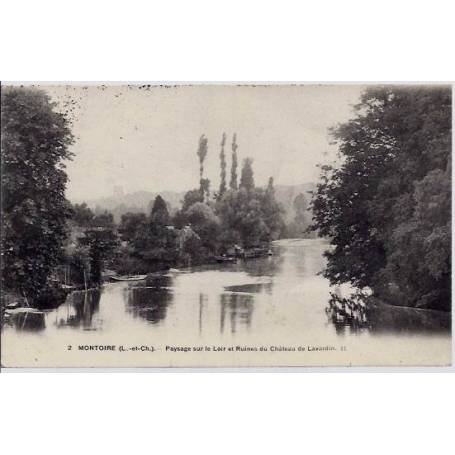 41 - Montoire - Paysage sur le Loir et ruines du château de Lavardin - Voyagé 