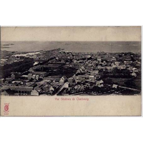 50 - Cherbourg - Vue générale de Cherbourg - Non voyagé - Dos divisé