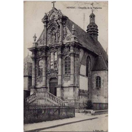 58 - Nevers - Chapelle de la Visitation- Voyagé - Dos divisé