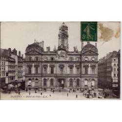 69 - Lyon - Hôtel de ville - Voyagé - Dos divisé