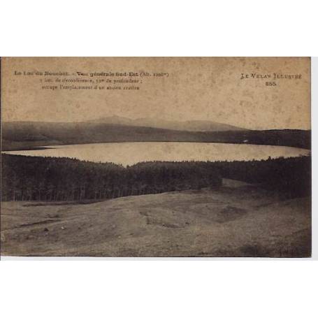 74 - Le Velay - Le lac du Bouchet - Vue générale Sud-Est - Voyagé - Dos divisé