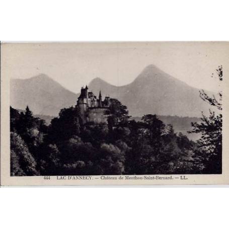 74 - Lac  d' Annecy - Château de Menthon Saint-Bernard - Voyagé - Dos divisé