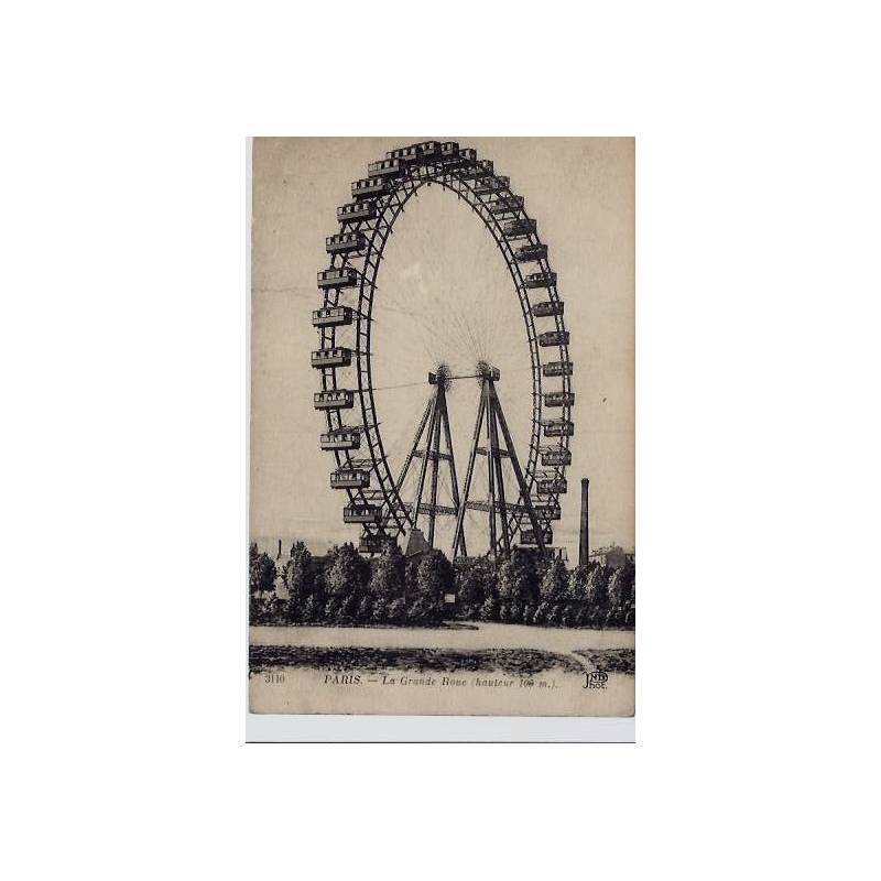 75 - Paris - La grande roue - Voyagé - Dos divisé