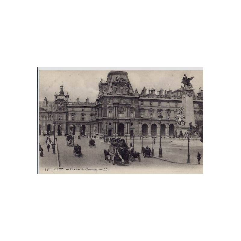 75 - Paris - La cour du Carrousel - Non voyagé - Dos non divisé