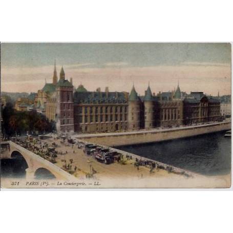 75 - Paris  Veme - La conciergerie - Voyagé - Dos divisé