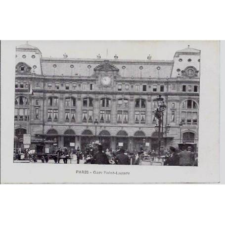 75 - Paris - Gare Saint Lazare - Non voyagé - Dos divisé