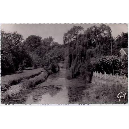 77 - Soignolles - Vue du pont sur l'Yerres - Voyagé - Dos divisé