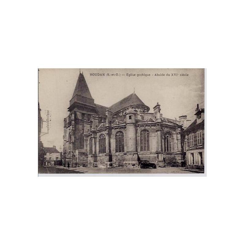 78 - Houdan - Eglise gothique - Abside du XVIeme siècle - Voyagé - Dos divisé