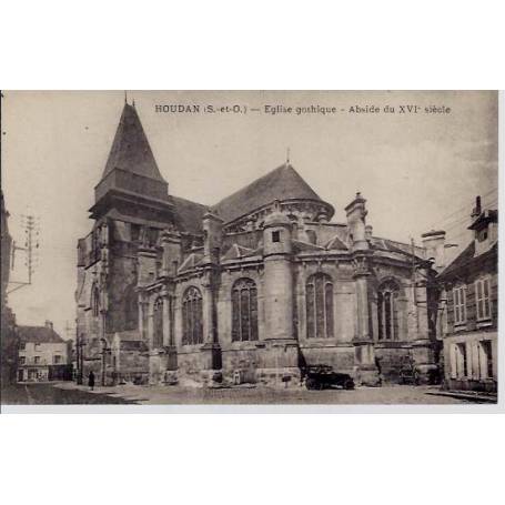 78 - Houdan - Eglise gothique - Abside du XVIeme siècle - Voyagé - Dos divisé