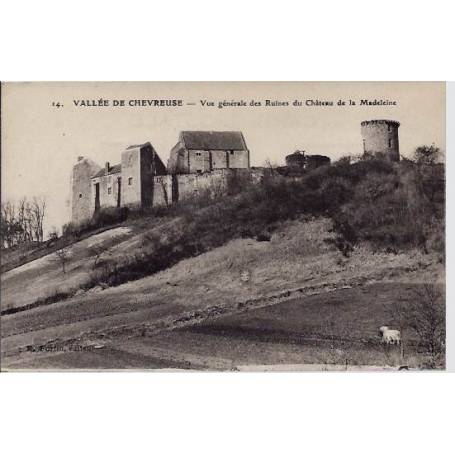 78 - Vallée de Chevreuse - Vue générale des ruines du château de la Madeleine 