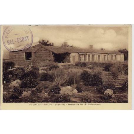 85 - Saint-Vincent-sur-Jard - Maison de Mr G.Clémenceau - Non voyagé - Dos div